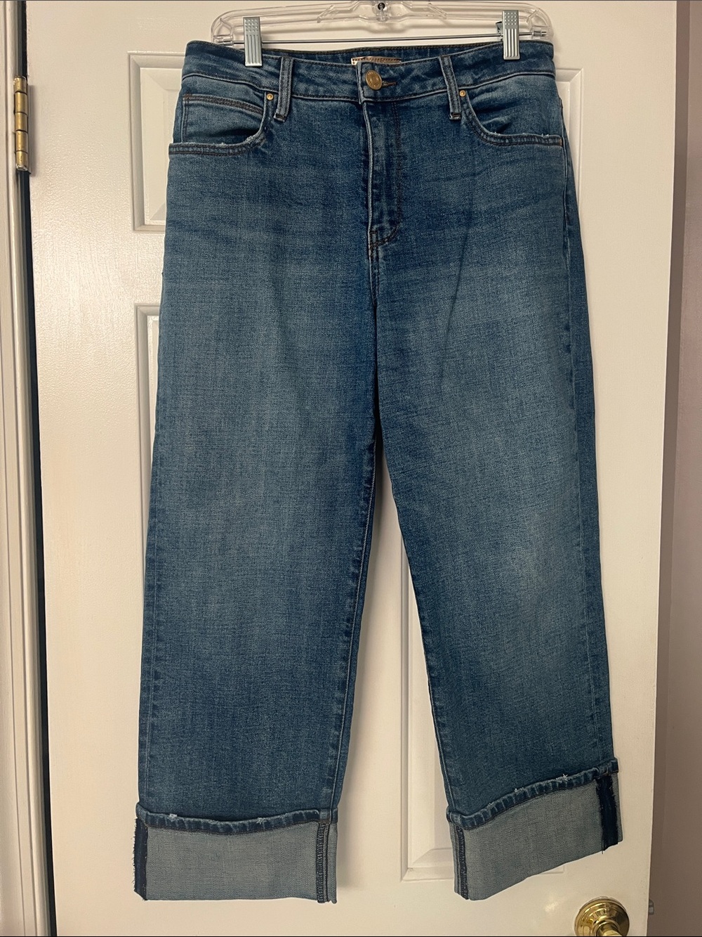 Kut from the Kloth Blue Cuffed Ankle Jeans